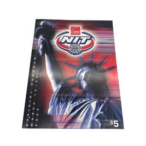 2002 NIT Basketball Tournament Program New York Owens Corning NCAA MSG